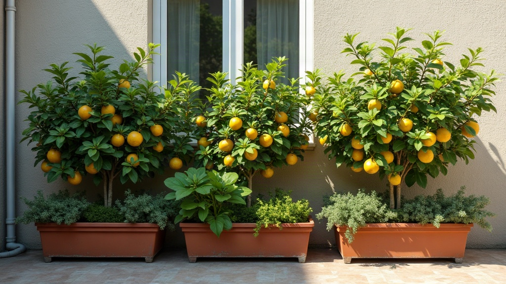 Espalier-Zitronenbäume: Meyer-Zitrone am Balkon ziehen